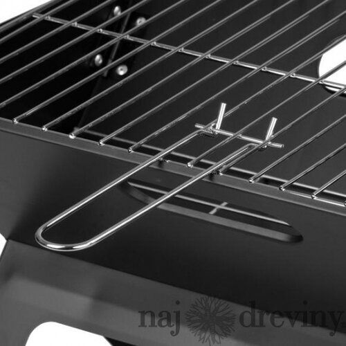 Gril Practic, BBQ, na drevené uhlie, sklápací, 450x330x350 mm