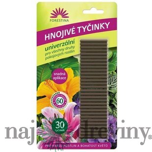 Hnojivo FORESTINA tyčinkové univerzálne 30ks