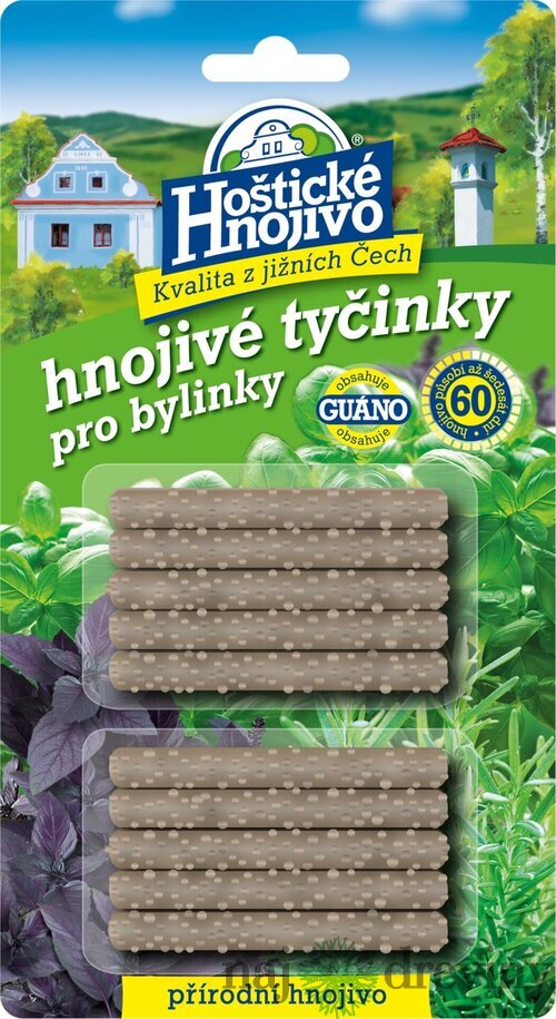 Hnojivo Hoštické tyčinkové na bylinky 10ks