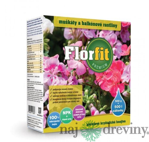 Hnojivo kryštalické Florfit Premium - Balkónové rastliny 500g