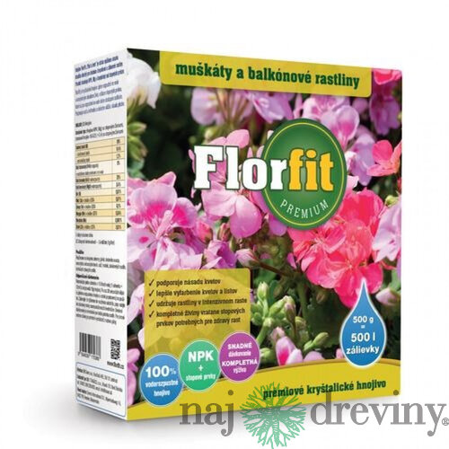 Hnojivo kryštalické Florfit Premium - Balkónové rastliny 500g