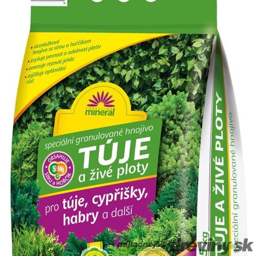 Hnojivo na tuje, živé ploty 5kg Forestina