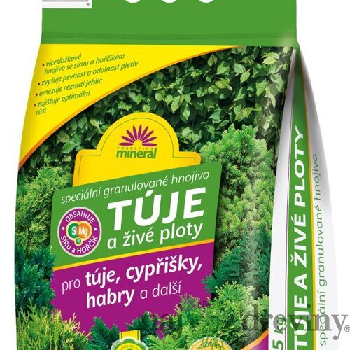 Hnojivo na tuje, živé ploty 5kg Forestina