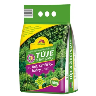 Hnojivo na tuje, živé ploty 5kg Forestina