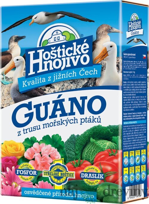 Hoštické guano 1kg/200P granulované Forestina