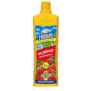 Hoštické hnojivo kvap. Jahody 1 L/ 6K + guáno Forestina