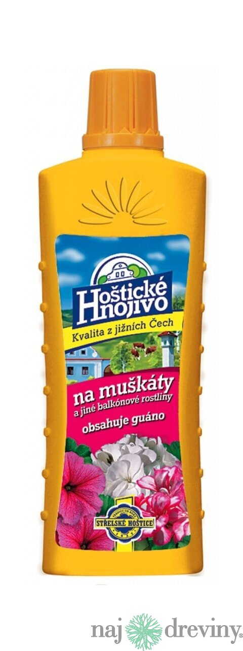Hoštické hnojivo kvap. Muškáty 1 Ll/ 6K + guáno Forestina