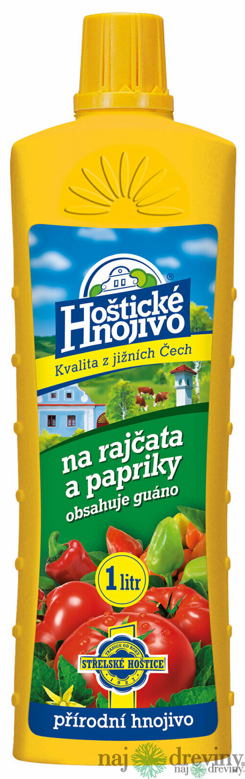 Hoštické hnojivo kvap. Rajčiny a pap. 1 L/ 6K + guáno Forestina