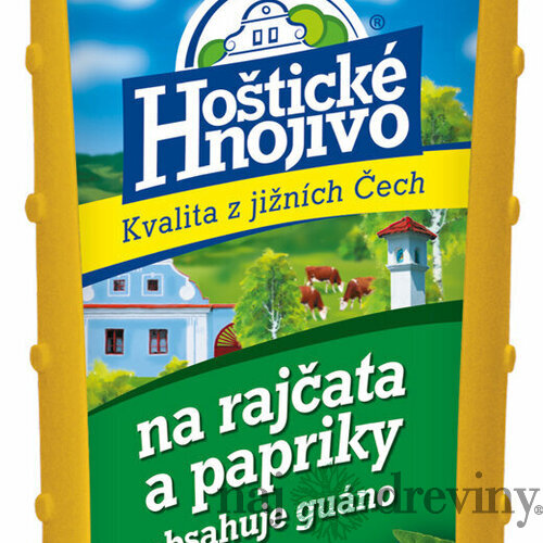 Hoštické hnojivo kvap. Rajčiny a pap. 1 L/ 6K + guáno Forestina