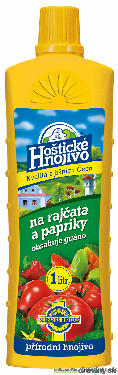 Hoštické hnojivo kvap. Rajčiny a pap. 1 L/ 6K + guáno Forestina