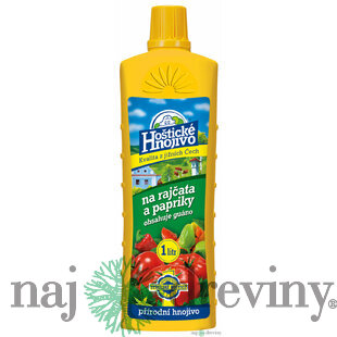Hoštické hnojivo kvap. Rajčiny a pap. 1 L/ 6K + guáno Forestina