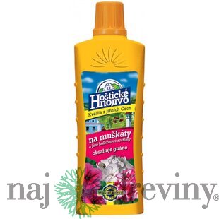 Hoštické hnojivo kvapalné Muškáty 0,5l