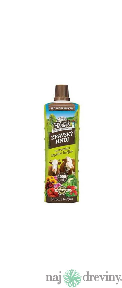 Hoštické hnojivo Kvapalný kravský hnoj 1l Forestina