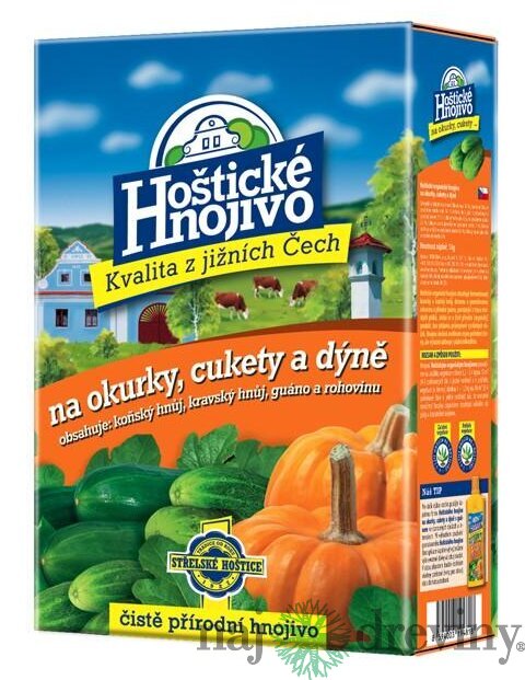 Hoštické organické hnojivo Uhorky a cukety 1kg