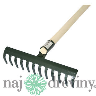 Hrable R105, 12 zubé, záhradné s násadou 160 cm
