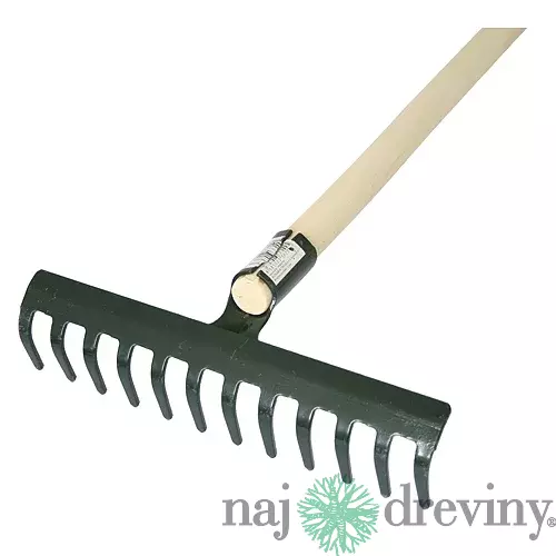 Hrable R105, 12 zubé, záhradné s násadou 160 cm