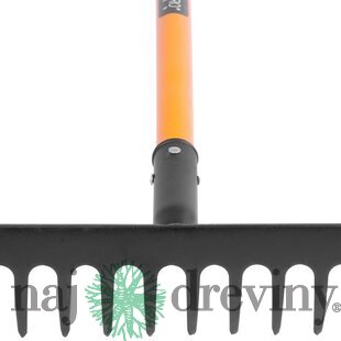 Hrable Strend Pro, 14 zubé, sklolaminátová násada 1500 mm