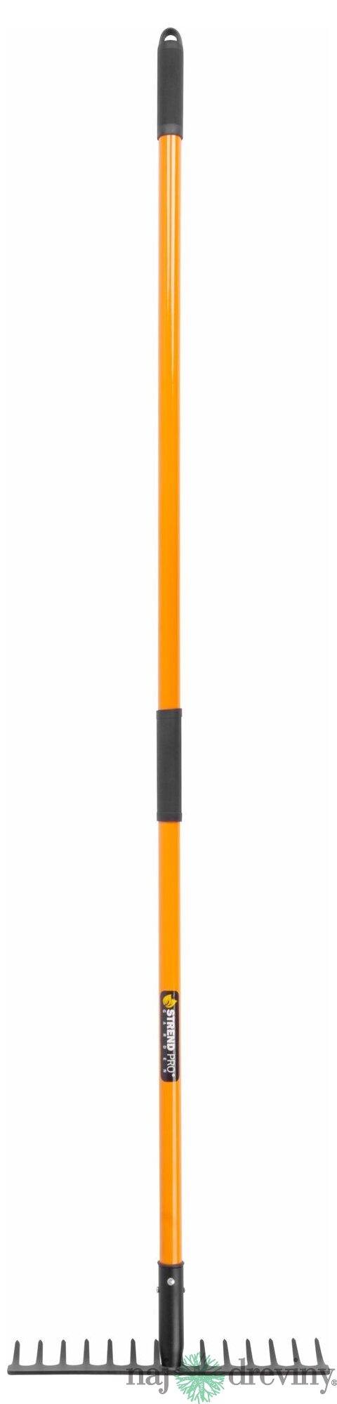 Hrable Strend Pro, 14 zubé, sklolaminátová násada 1500 mm