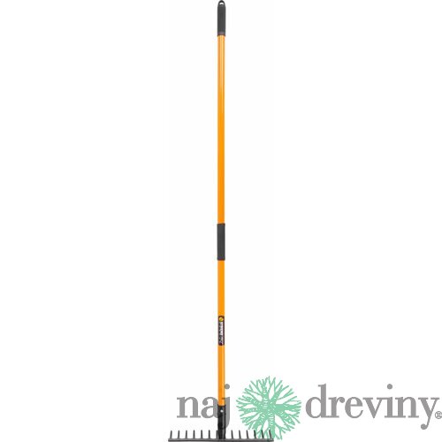 Hrable Strend Pro, 14 zubé, sklolaminátová násada 1500 mm