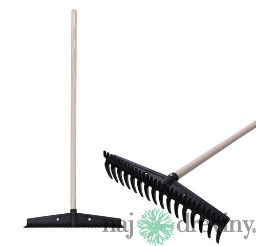 Hrable záhradne Strend Pro Premium S891, 445x115 mm, 16 zubé, drevená násada