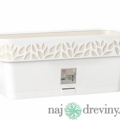 Hrantík CLOE samozavlažovací plastový, biely, 30x13x12cm