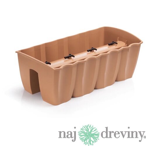 Hrantík CROWN na zábradlie plastový 58x28cm, tehlovočervená