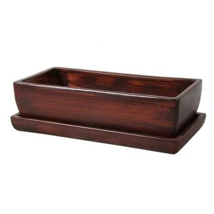Hrantík KAKTUS WOOD + podmiska keramický matný 30cm