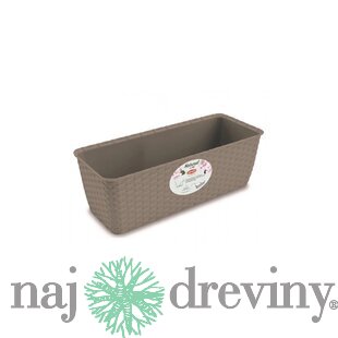 Hrantík NATURAL samozavlažovací plastový 50x18x16cm, béžová
