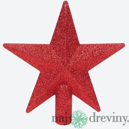 Hviezda na stromček - červená