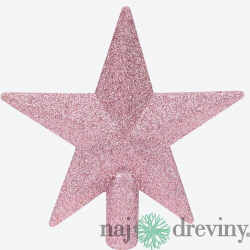 Hviezda na stromček - ružová