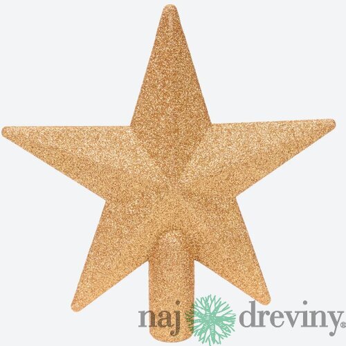 Hviezda na stromček - zlatá