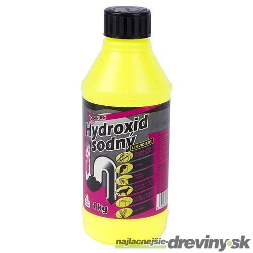 Hydroxid sodný 1 kg, čistič na odpad, na sifón, Mikrogranule