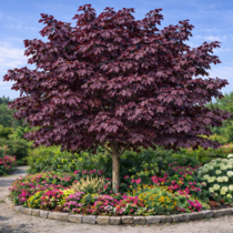 Javor mliečny Crimson King (Karmínový kráľ), výška 140/160 cm, v črepníku Acer platanoides Crimson King
