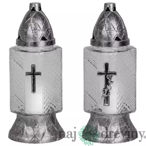 Kahanec Grave, sklo, Kríž, 20 h, 70 g, 24 cm, na hrob