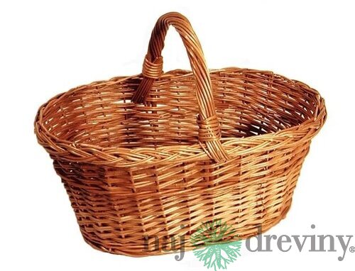 Košík na huby prútený 40x25x17cm