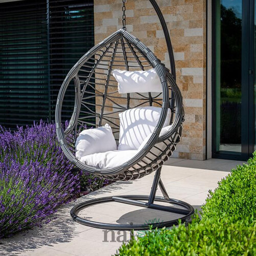 Kreslo BALI, PE rattan, hojdacie