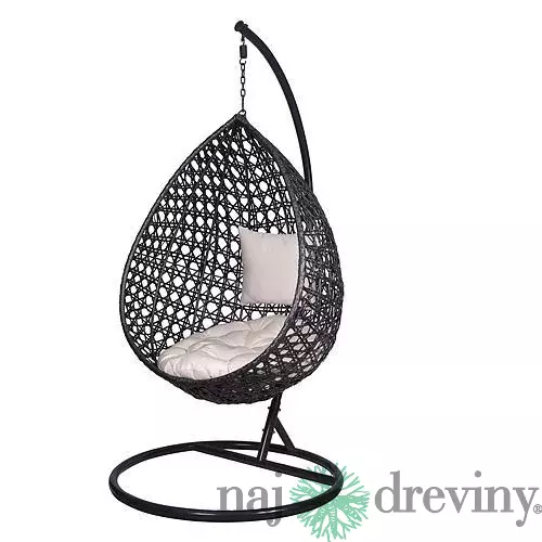 Kreslo JAKARTA, PE, rattan, hojdacie
