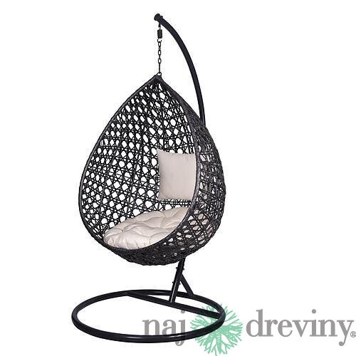 Kreslo JAKARTA, PE, rattan, hojdacie