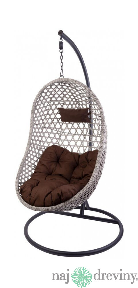 Kreslo MALUKU, PE rattan, hojdacie