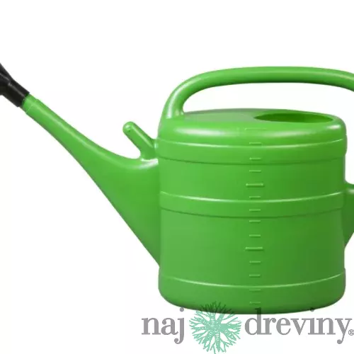 Krhla s ružicou plastová zelená 14L