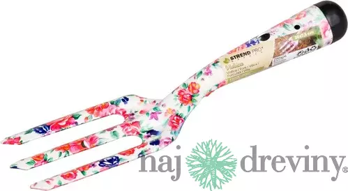 Kultivátor Strend Pro, záhradnícky, ručný, potlač kvetov, kovový, Ladies line