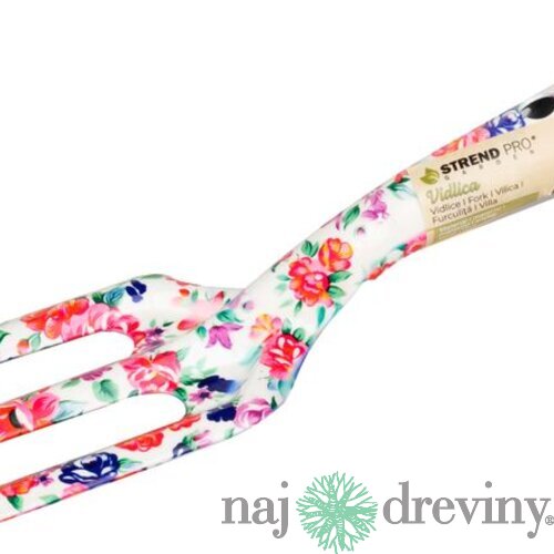 Kultivátor Strend Pro, záhradnícky, ručný, potlač kvetov, kovový, Ladies line