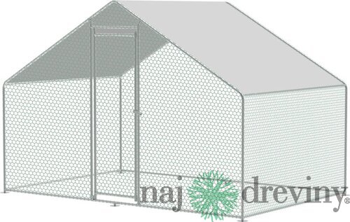 Kurín Strend Pro, pre hydinu, voliéra, klietka, kurnik, so strechou, 3x2x2 m