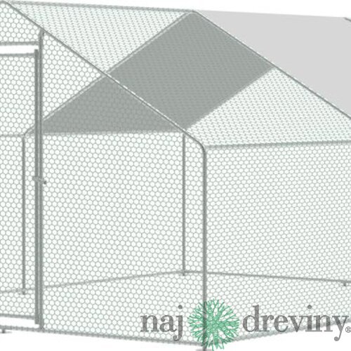 Kurín Strend Pro, pre hydinu, voliéra, klietka, so strechou, 3x4x2 m