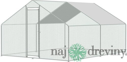Kurín Strend Pro, pre hydinu, voliéra, klietka, so strechou, 3x4x2 m