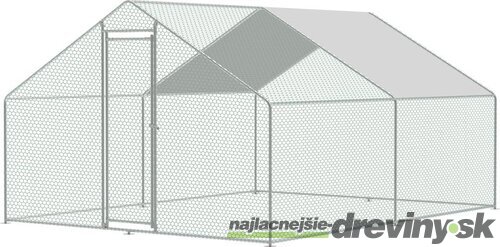 Kurín Strend Pro, pre hydinu, voliéra, klietka, so strechou, 3x4x2 m