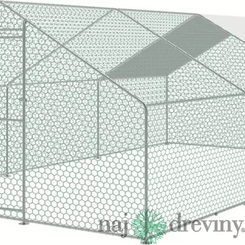 Kurín Strend Pro, pre hydinu, voliéra, klietka, so strechou, 3x6x2 m