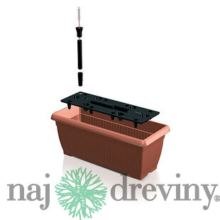 Kvetináč BALCONY CAN DTT6CAN 18 lit., so zavlažovaním