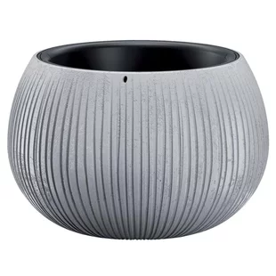 Kvetináč BETON Bowl, 29/19x20 cm, sivý