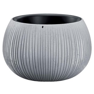 Kvetináč BETON Bowl, 29/19x20 cm, sivý